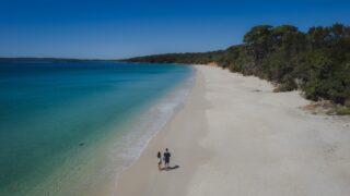 Quintessential Jervis Bay... uncrowded white sand beaches and clear water,  this is Nelsons beach in Vincentia (about 15 mins from the camp) which is usually a busier one! Our guests 📷 @yamiyjoko got super lucky,  not a soul around! 
#jervisbay #visitshoalhaven #getbacktonatureinstyle #feelNSW